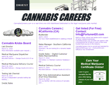 Tablet Screenshot of cannabiscareers.com
